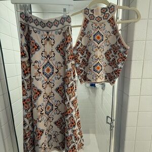 Cara Cara Multicolor Patterned Maxi Skirt